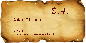 Daku Alinda névjegykártya